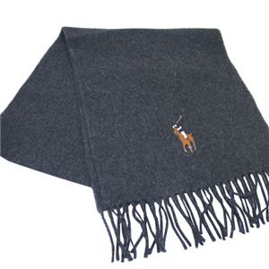 POLO Ralph Lauren（ポロ ラルフローレン） カラーポニーマフラー COLD WEATHER 003 CHARCOAL GRAY