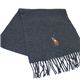 POLO　Ralph　Lauren（ポロ　ラルフローレン）　カラーポニーマフラー　COLD　WEATHER　003　CHARCO...
