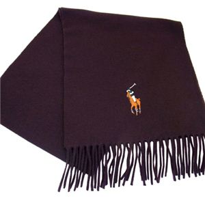 POLO Ralph Lauren（ポロ ラルフローレン） カラーポニーマフラー COLD WEATHER 006 BROWN