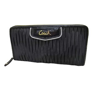 COACH(コーチ)ラウンドジップ長財布 F48115 B4/BK ブラック