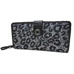 COACH(コーチ)シグネチャーオセロット ラウンドジップ長財布 F48398 SV/GE
