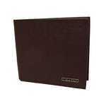 Calvin Klein(カルバンクライン)74285BR　二つ折り財布　ブラウン ロゴ型押し