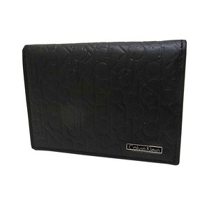 Calvin Klein(カルバンクライン)74286BK カードケース ブラック ロゴ型押し