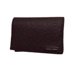 Calvin Klein(カルバンクライン)74286BR　カードケース ブラウン ロゴ型押し