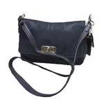 COACH(コーチ)F17798 SV/BK チェルシーシグネチャーフラップバッグ