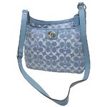 COACH(コーチ)F19259 SV/PQ シグネチャーショルダーバッグ　ブルー