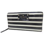KATE SPADE(ケイトスペード)PWRU2993 ラウンドジップ 長財布 ストライプ