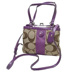 COACH(コーチ)F20947 SKHPX 2WAYショルダー ガマ口 パープル