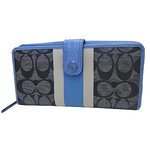 COACH(コーチ)シグネチャーストライプ長財布F49077SVB7C