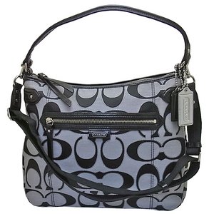 COACH（コーチ） F23918 SV/Z3 アウトライン シグネチャー ホーボーバッグ