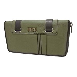 DIESEL（ディーゼル）X01592 PS936 H2906 ラウンドジップ長財布 グリーン