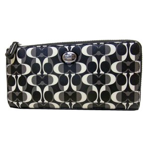 COACH(コーチ)F50526 SBWBK シグネチャーラウンドジップ長財布