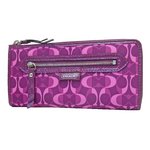 COACH(コーチ)F50120 SV/EE デイジーシグネチャースリムジップ 長財布