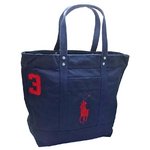 POLO RALPH LAUREN キャンバス トートバッグ BIG PONY 475 AVTR NAVY