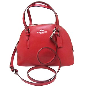 COACH(コーチ) ペイトンレザーミニドームサッチェル F32582 SV/RD