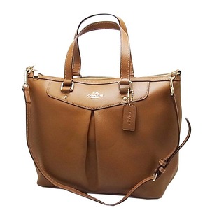 COACH(コーチ) F34680 IMSAD クロスグレイン レザー プリーツトート