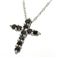 K18 0.3ctブラックダイヤモンドクロスペンダントの画像2