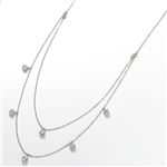 K18WG �_�C�������h2�A�X�e�[�V�����l�b�N���X �v0.6ct �摜2