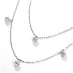 K18WG �_�C�������h2�A�X�e�[�V�����l�b�N���X �v0.6ct �摜3