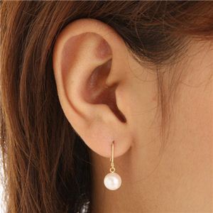 K18パールフックピアス K18パールフックピアス