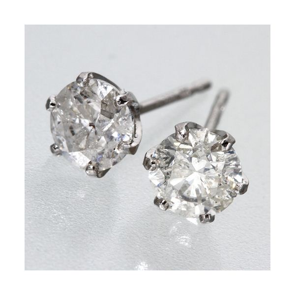 ダイヤピアス0.75カラット ダブルロックキャッチ