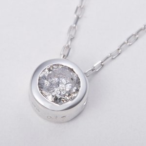 K18WG 0.15ctダイヤモンドフクリンペンダント 商品写真4