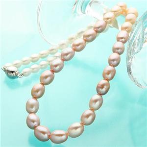 池蝶真珠クラデーションネックレス(42cm) - 拡大画像