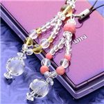 恋が叶う?!金運アップ?!水晶ストラップ FHH-FK00001/CP/キューピッド