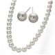 7.5mmあこや真珠ネックレス2点セットホワイトピンクカラー限定 ピアスセット - 縮小画像1