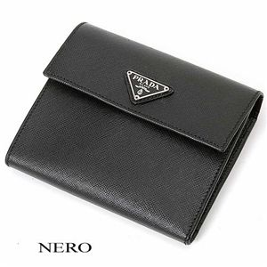 PRADA(プラダ) 三折財布 1M0170 SAF NERO - 拡大画像