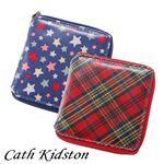 CATH KIDSTON（キャスキッドソン） ラウンド財布 SMALL ZIP WALLET Tartan Red