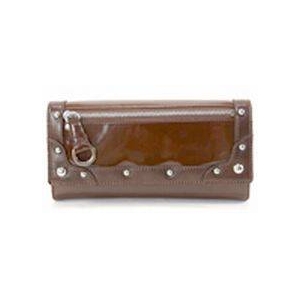SENOFICH(セノ・フィッチ) PVC & エナメル長財布 SF24 BROWN
