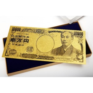 純金箔一万円札カード