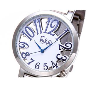 Falchi New York(ファルチ ニューヨーク) シースルーウォッチ FR-070-03 メンズ・ホワイト - 拡大画像