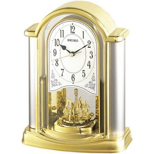SEIKO CLOCK(セイコークロック) 金色光沢置き時計 BY418G - 拡大画像