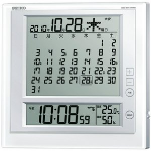 SEIKO CLOCK(セイコークロック) デジタル表示 電波掛置時計 SQ422W - 拡大画像