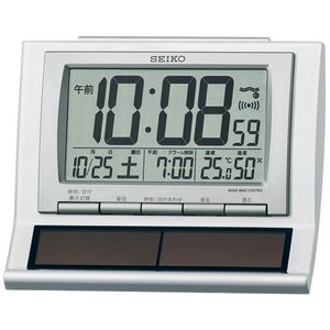 SEIKO CLOCK(セイコークロック) デジタル表示 ソーラー電波置時計 SQ751W - 拡大画像