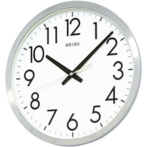 SEIKO CLOCK(セイコークロック) オフィスタイプ スタンダード掛け時計KH409S - 拡大画像