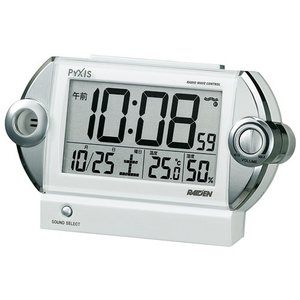 SEIKO CLOCK(セイコークロック) ライデン 電波目覚まし時計 NR522W - 拡大画像
