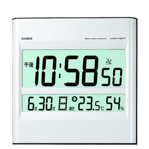 CASIO（カシオ） 温湿度計付き電波壁掛け時計 ID-29J-8JF