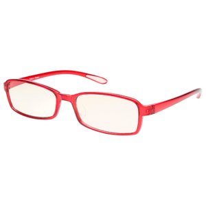 スイートアイ メラニンレンズ 度付きPC眼鏡　SE01 Ruby 赤 +1.50 - 拡大画像