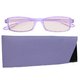スイートアイ メラニンレンズ 度付きPC眼鏡　SE01 Lavender ラベンダー 紫 +0.50 - 縮小画像3