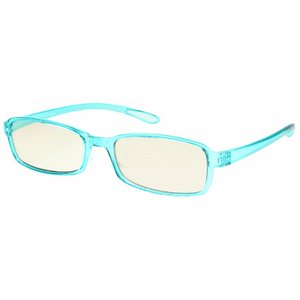 スイートアイ メラニンレンズ PC眼鏡　SE01 Sky スカイ ブルー 青 - 拡大画像