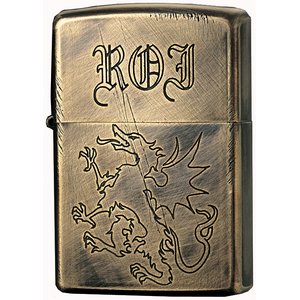 ジッポー(ZIPPO) ユーズド加工 2UDB-ROI ゴールド ドラゴン