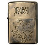 ジッポー(ZIPPO) ユーズド加工 2UDB-ROI ゴールド ドラゴン