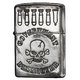 ジッポー(ZIPPO) ユーズド加工 2UDN-SKLGD シルバー スカル