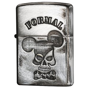 ジッポー(ZIPPO) ユーズド加工 2UDN-SKLFM シルバー スカルFORMAL