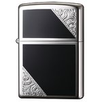 ジッポー(ZIPPO) ベネチアンデザイン 2SW-BK ブラック/シルバー