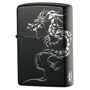 ジッポー(ZIPPO) DRAGON&TIGER ドラゴン 2BKS-DR ブラック/シルバー