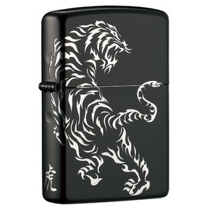 ジッポー(ZIPPO) DRAGON&TIGER タイガー 2BKS-TIGER ブラック/シルバー